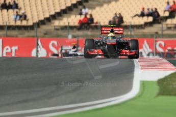 World © 2013 Octane Photographic Ltd. F1 Spanish GP, Circuit de Catalunya - Saturday 11th May 2013 - F1 Practice 3. Vodafone McLaren Mercedes MP4/28 - Sergio Perez . Digital Ref : 0664cb1d0755