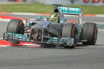 World © 2013 Octane Photographic Ltd. F1 Spanish GP, Circuit de Catalunya - Saturday 11th May 2013 - Qualifying. Mercedes W04 - Nico Rosberg. Digital Ref : 0664cb1d0876