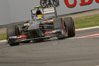 World © 2013 Octane Photographic Ltd. F1 Spanish GP, Circuit de Catalunya - Saturday 11th May 2013 - F1 Practice 3. Sauber C32, Esteban Gutierrez. Digital Ref : 0664cb1d0949