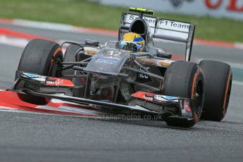 World © 2013 Octane Photographic Ltd. F1 Spanish GP, Circuit de Catalunya - Saturday 11th May 2013 - F1 Practice 3. Sauber C32, Esteban Gutierrez. Digital Ref : 0664cb1d0959