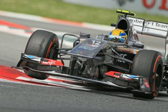 World © 2013 Octane Photographic Ltd. F1 Spanish GP, Circuit de Catalunya - Saturday 11th May 2013 - F1 Practice 3. Sauber C32, Esteban Gutierrez. Digital Ref : 0664cb1d1020