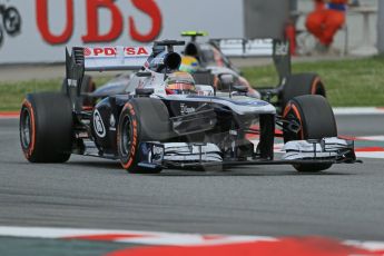 World © 2013 Octane Photographic Ltd. F1 Spanish GP, Circuit de Catalunya - Saturday 11th May 2013 - F1 Practice 3. Williams FW35 - Pastor Maldonado. Digital Ref : 0664cb1d1105