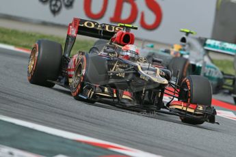 World © 2013 Octane Photographic Ltd. F1 Spanish GP, Circuit de Catalunya - Saturday 11th May 2013 - F1 Practice 3. Lotus F1 Team E21 - Romain Grosjean. Digital Ref : 0664cb1d1229