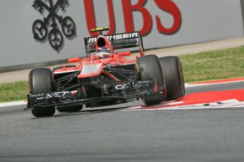 World © 2013 Octane Photographic Ltd. F1 Spanish GP, Circuit de Catalunya - Saturday 11th May 2013 - F1 Practice 3. Marussia MR02 - Max Chilton. Digital Ref : 0664cb1d1284