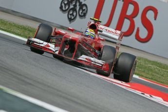 World © Octane Photographic Ltd. F1 Spanish GP, Circuit de Catalunya, Saturday 11th May 2013. Practice 3. Scuderia Ferrari - Felipe Massa. Digital Ref : 0664cb1d1319