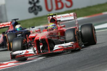 World © Octane Photographic Ltd. F1 Spanish GP, Circuit de Catalunya, Saturday 11th May 2013. Practice 3. Scuderia Ferrari - Felipe Massa. Digital Ref : 0664cb1d1322