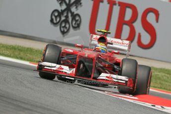 World © Octane Photographic Ltd. F1 Spanish GP, Circuit de Catalunya, Saturday 11th May 2013. Practice 3. Scuderia Ferrari - Felipe Massa. Digital Ref : 0664cb1d1341