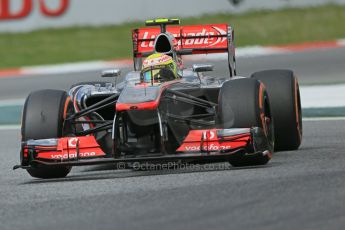 World © 2013 Octane Photographic Ltd. F1 Spanish GP, Circuit de Catalunya - Saturday 11th May 2013 - F1 Practice 3. Vodafone McLaren Mercedes MP4/28 - Sergio Perez . Digital Ref : 0664cb1d1360