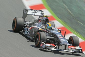 World © 2013 Octane Photographic Ltd. F1 Spanish GP, Circuit de Catalunya - Sunday 12th May 2013 - Race. Sauber C32, Esteban Gutierrez. Digital Ref : 0673cb1d2455