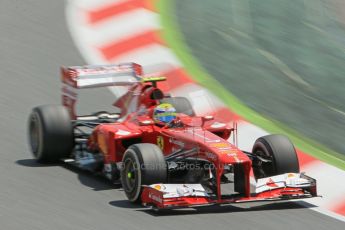 World © 2013 Octane Photographic Ltd. F1 Spanish GP, Circuit de Catalunya - Sunday 12th May 2013 - Race. Scuderia Ferrari F138 - Felipe Massa. Digital Ref : 0673cb1d2481