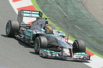 World © 2013 Octane Photographic Ltd. F1 Spanish GP, Circuit de Catalunya - Sunday 12th May 2013 - Race. Mercedes W04 - Nico Rosberg. Digital Ref : 0673cb1d2579