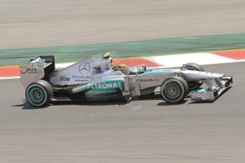 World © 2013 Octane Photographic Ltd. F1 Spanish GP, Circuit de Catalunya - Sunday 12th May 2013 - Race. Mercedes W04 – Lewis Hamilton. Digital Ref: 0673cb7d9310