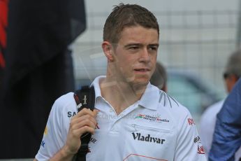 World © Octane Photographic Ltd. F1 Spanish GP - Saturday Paddock - 11th May 2013. Paul di Resta - Sahara Force India. Digital Ref : 0668cb1d0112