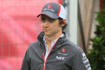 World © Octane Photographic Ltd. F1 Spanish GP - Saturday Paddock - 11th May 2013. Esteban Gutierrez - Sauber. Digital Ref : 0668cb1d0261