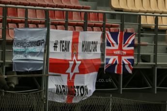 World © Octane Photographic Ltd. F1 Spanish GP - Saturday Paddock - 11th May 2013. Warringstown, Northern Ireland, Hamilton supporters. Digital Ref : 0668cb1d0682