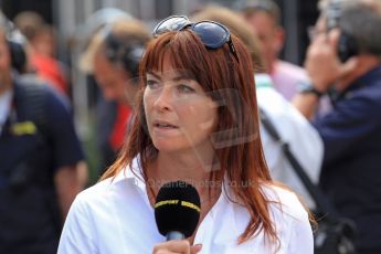 World © Octane Photographic Ltd. F1 Spanish GP - Saturday Paddock - 11th May 2013. Suzi Perry - BBC Sports. Digital Ref : 0668cb7d9145