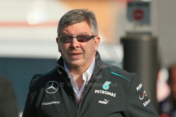 World © 2013 Octane Photographic Ltd. F1 Spanish GP, Circuit de Catalunya - Sunday 12th May 2013 - Paddock. Mercedes team boss - Ross Brawn. Digital Ref : 0675cb1d1831