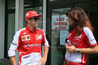 World © Octane Photographic Ltd. F1 Spanish GP Thursday 9th May 2013. Press Conference. (paddock outside press room). Scuderia Ferrari - Fernando Alonso. Digital Ref :