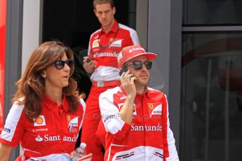 World © Octane Photographic Ltd. F1 Spanish GP Thursday 9th May 2013. Scuderia Ferrari - Fernando Alonso. Press Conference. (paddock outside press room). Digital Ref :