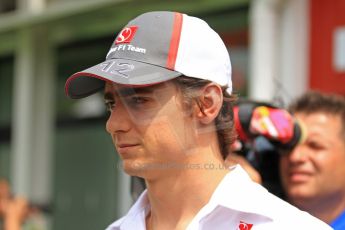 World © Octane Photographic Ltd. F1 Spanish GP Thursday 9th May 2013. Press Conference. (paddock outside press room). Esteban Gutierrez - Sauber. Digital Ref :