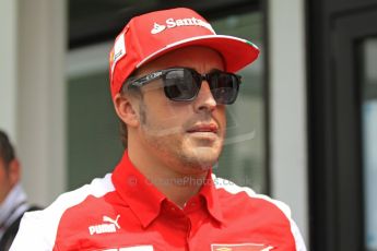 World © Octane Photographic Ltd. F1 Spanish GP Thursday 9th May 2013. Press Conference. (paddock outside press room). Scuderia Ferrari - Fernando Alonso. Digital Ref :