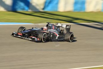 World © Octane Photographic Ltd. Formula 1 Winter Test Jerez – Day 1 – Tuesday 5th February 2013. Sauber C32, Nico Hulkenberg. Digital Ref: 0571cb7d2332