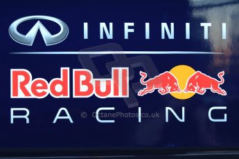 World © Octane Photographic Ltd. Formula 1 Winter Test Jerez – Day 1 – Tuesday 5th February 2013. Infiniti Red Bull Racing logo. Digital Ref: 0571cb7d6501
