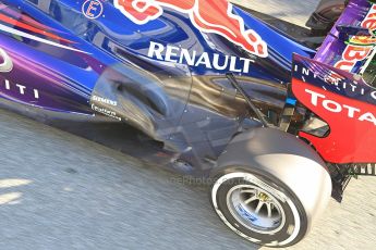 World © Octane Photographic Ltd. Formula 1 Winter Test Jerez – Day 1 – Tuesday 5th February 2013. Infiniti Red Bull Racing RB9 exhaust detail. Mark Webber. Digital Ref: 0571cb7d6537