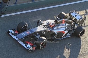 World © Octane Photographic Ltd. Formula 1 Winter Test Jerez – Day 1 – Tuesday 5th February 2013. Sauber C32, Nico Hulkenberg. Digital Ref: 0571cb7d6543