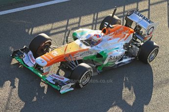 World © Octane Photographic Ltd. Formula 1 Winter Test Jerez – Day 1 – Tuesday 5th February 2013. Sahara Force India VJM06 – Paul di Resta. Digital Ref: 0571cb7d6551