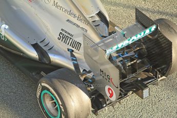World © Octane Photographic Ltd. Formula 1 Winter Test Jerez – Day 1 – Tuesday 5th February 2013. Mercedes AMG Petronas F1 W04 exhaust detail – Nico Rosberg. Digital Ref: 0571cb7d6574