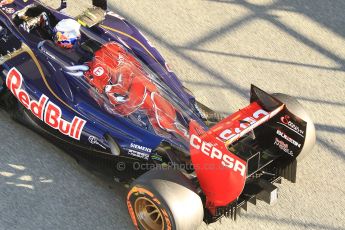 World © Octane Photographic Ltd. Formula 1 Winter Test Jerez – Day 1 – Tuesday 5th February 2013. Toro Rosso STR8 exhaust detail, Daniel Ricciardo. Digital Ref: 0571cb7d6586