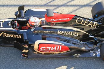 World © Octane Photographic Ltd. Formula 1 Winter Test Jerez – Day 1 – Tuesday 5th February 2013. Lotus E31 - Romain Grosjean. Digital Ref: 0571cb7d6644
