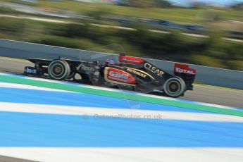 World © Octane Photographic Ltd. Formula 1 Winter Test Jerez – Day 1 – Tuesday 5th February 2013. Lotus E31 - Romain Grosjean. Digital Ref: 0571cb7d6770