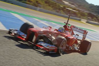 World © Octane Photographic Ltd. Formula 1 Winter Test Jerez – Day 1 – Tuesday 5th February 2013. Ferrari F138 - Felipe Massa. Digital Ref: 0571cb7d6777