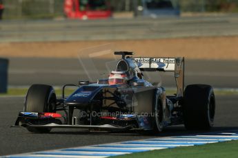 World © Octane Photographic Ltd. Formula 1 Winter Test Jerez – Day 1 – Tuesday 5th February 2013. Sauber C32, Nico Hulkenberg. Digital Ref: 0571lw1d7755