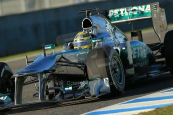 World © Octane Photographic Ltd. Formula 1 Winter testing, Jerez, 5th February 2013. Nico Rosberg  - Mercedes AMG Petronas F1 W04. Digital Ref: 0571lw1d7776