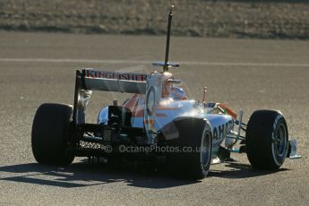 World © Octane Photographic Ltd. Formula 1 Winter Test Jerez – Day 1 – Tuesday 5th February 2013. World © Octane Photographic Ltd. Formula 1 Winter testing, Jerez, 5th February 2013. Sahara Force India VJM06 – Paul di Resta. Digital Ref: 0571lw1d7810