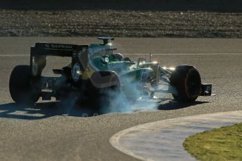 World © Octane Photographic Ltd. Formula 1 Winter Test Jerez – Day 1 – Tuesday 5th February 2013. Caterham CT03 - Giedo van der Garde. Digital Ref: 0571lw1d7838