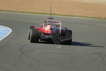 World © Octane Photographic Ltd. Formula 1 Winter Test Jerez – Day 1 – Tuesday 5th February 2013. Ferrari F138 – Felipe Massa. Digital Ref: 0571lw1d7863