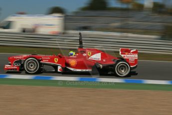 World © Octane Photographic Ltd. Formula 1 Winter Test Jerez – Day 1 – Tuesday 5th February 2013. Ferrari F138 – Felipe Massa. Digital Ref: 0571lw1d8215