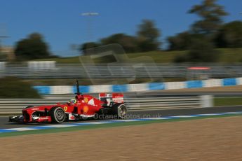 World © Octane Photographic Ltd. Formula 1 Winter Test Jerez – Day 1 – Tuesday 5th February 2013. Ferrari F138 – Felipe Massa. Digital Ref: 0571lw1d8233