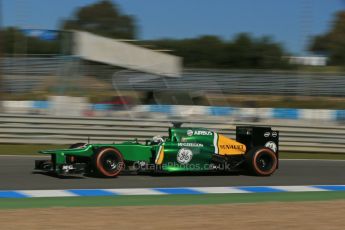 World © Octane Photographic Ltd. Formula 1 Winter Test Jerez – Day 1 – Tuesday 5th February 2013. Caterham CT03 - Giedo van der Garde. Digital Ref: 0571lw1d8250