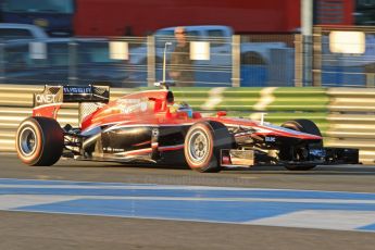 World © Octane Photographic Ltd. Formula 1 Winter testing, Jerez, 6th February 2013. Marussia MR02, Luiz Razia. Digital Ref: 0572cb7d6874