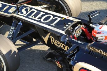 World © Octane Photographic Ltd. Formula 1 Winter testing, Jerez, 6th February 2013. Lotus E31, Romain Grosjean. Digital Ref: 0572cb7d6913