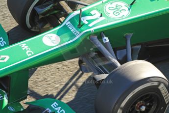 World © Octane Photographic Ltd. Formula 1 Winter testing, Jerez, 6th February 2013. Caterham CT03, Giedo van de Garde. Digital Ref: 0572cb7d6925