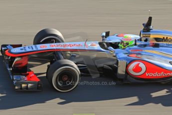 World © Octane Photographic Ltd. Formula 1 Winter testing, Jerez, 6th February 2013. Vodafone McLaren Mercedes MP4/28. Sergio Perez. Digital Ref: 0572cb7d6997