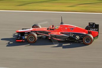 World © Octane Photographic Ltd. Formula 1 Winter testing, Jerez, 6th February 2013. Marussia MR02, Luiz Razia. Digital Ref: 0572cb7d7013