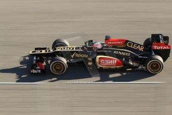 World © Octane Photographic Ltd. Formula 1 Winter testing, Jerez, 6th February 2013. Lotus E31, Romain Grosjean. Digital Ref: 0572cb7d7026