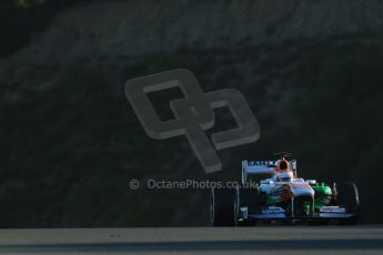 World © Octane Photographic Ltd. Formula 1 Winter testing, Jerez, 6th February 2013, morning sessions. Sahara Force India VJM06 – Paul di Resta. Digital Ref: 0572lw1d8635